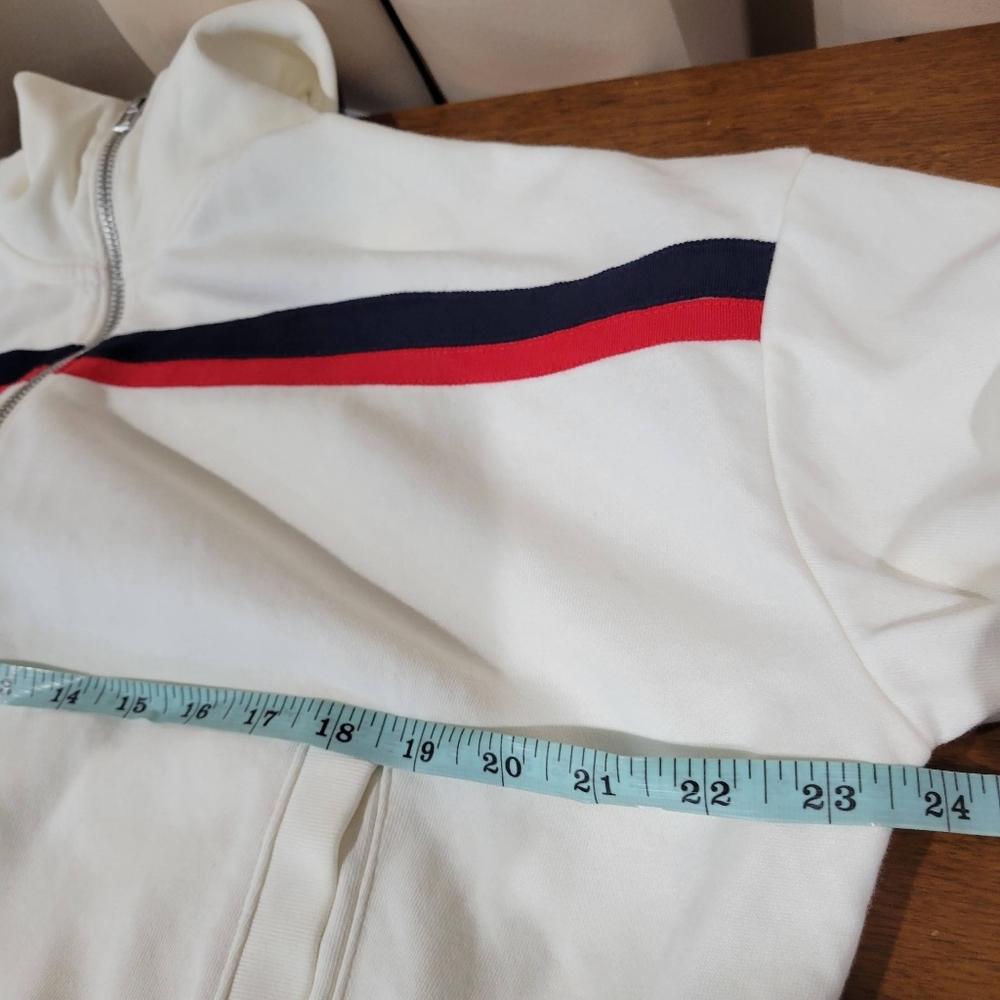 J Crew Terry full-zip track jacket CK327 Retro Size M NWT - Picture 7 of 7